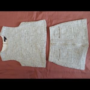 Matching Tweed top/skirt set (S)